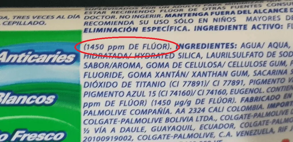 toohtpaste concentration